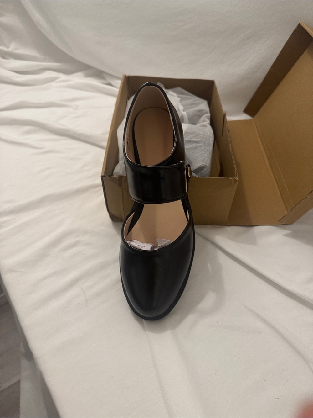 NIB Mary Jane’s with open sides in black for summer.  size 38